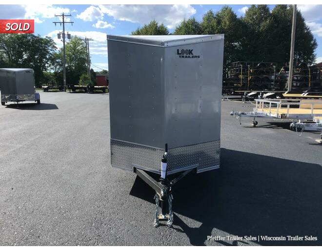 2022 5x10 Look ST DLX w/ Rear Single Swing Door (Silver) Cargo Encl BP at Pfeiffer Trailer Sales STOCK# 68283 Exterior Photo