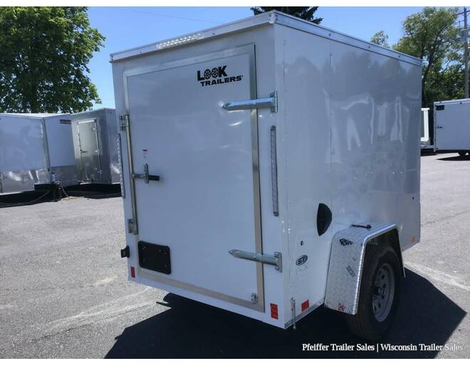 2023 $500 OFF! 5x8 Look ST DLX w/ Rear Single Swing Door (White) Cargo Encl BP at Pfeiffer Trailer Sales STOCK# 72461 Photo 6