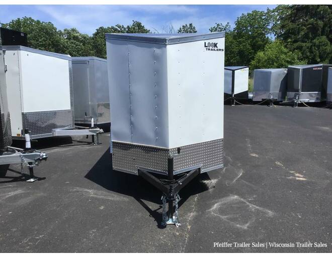 2023 $500 OFF! 5x8 Look ST DLX w/ Rear Single Swing Door (White) Cargo Encl BP at Pfeiffer Trailer Sales STOCK# 72461 Exterior Photo