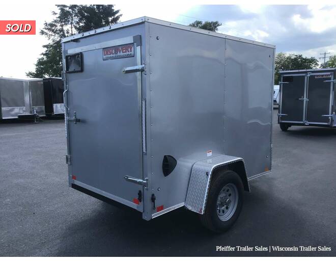2022 5x8 Discovery Rover ET w/ Rear Single Swing Door (Silver) Cargo Encl BP at Pfeiffer Trailer Sales STOCK# 14795 Photo 6