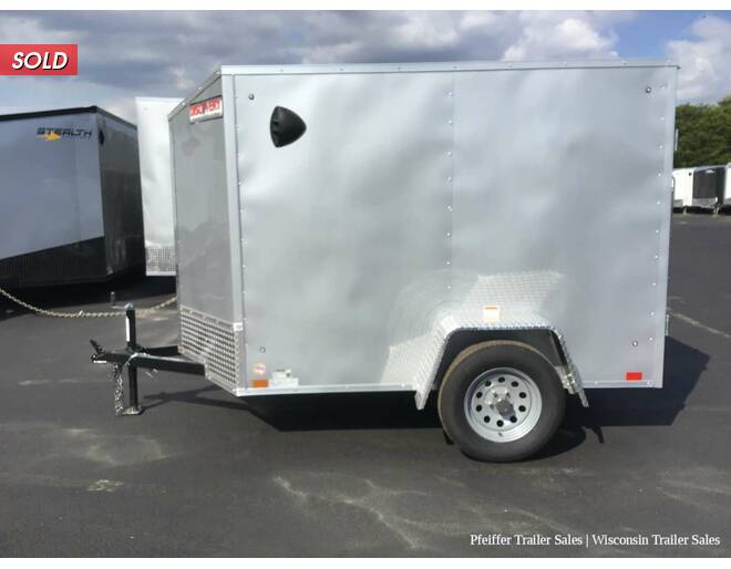 2022 5x8 Discovery Rover ET w/ Rear Single Swing Door (Silver) Cargo Encl BP at Pfeiffer Trailer Sales STOCK# 14795 Photo 3