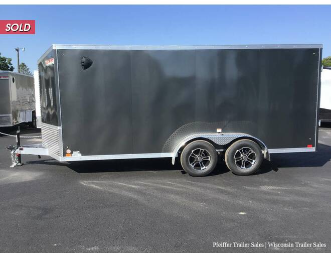 2022 7x16 Discovery Aluminum Endeavor (Charcoal) Cargo Encl BP at Pfeiffer Trailer Sales STOCK# 11841 Photo 3