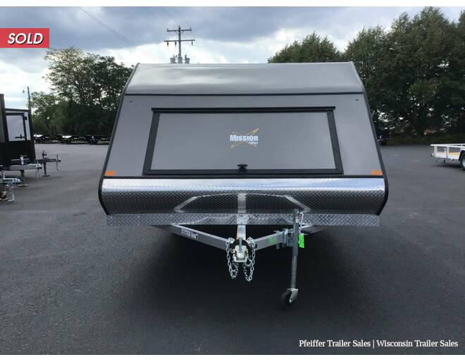 2022 101x12 Mission Crossover 2 Place Snowmobile Trailer w/ Cailber Pkg & Aluminum Wheels (Charcoal) Snowmobile Trailer at Pfeiffer Trailer Sales STOCK# 18779 Exterior Photo