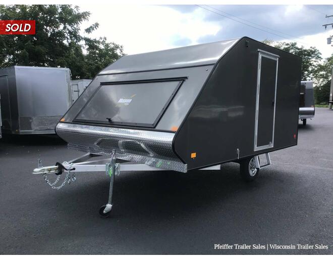 2022 101x12 Mission Crossover 2 Place Snowmobile Trailer w/ Cailber Pkg & Aluminum Wheels (Charcoal) Snowmobile Trailer at Pfeiffer Trailer Sales STOCK# 18779 Photo 2