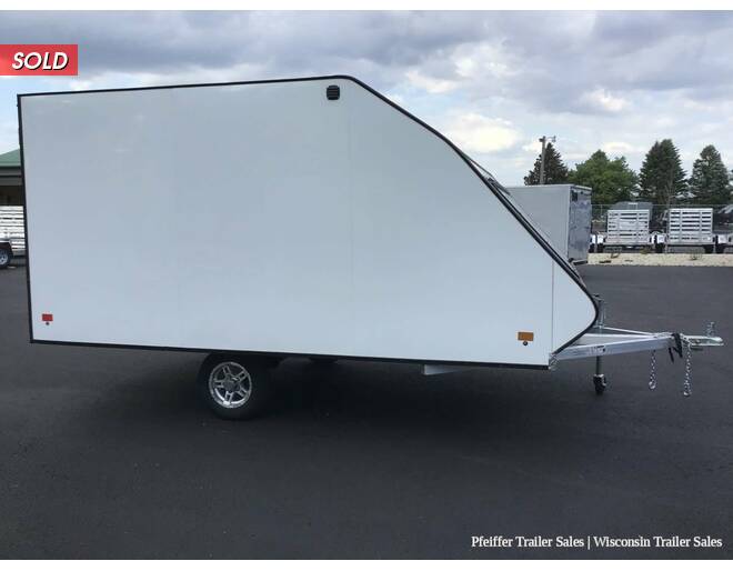 2022 101x12 Mission Crossover 2 Place Snowmobile Trailer w/ Cailber Pkg & Aluminum Wheels (White) Snowmobile Trailer at Pfeiffer Trailer Sales STOCK# 18780 Photo 7