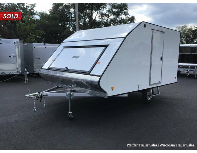 2022 101x12 Mission Crossover 2 Place Snowmobile Trailer w/ Cailber Pkg & Aluminum Wheels (White) Snowmobile Trailer at Pfeiffer Trailer Sales STOCK# 18780 Photo 2
