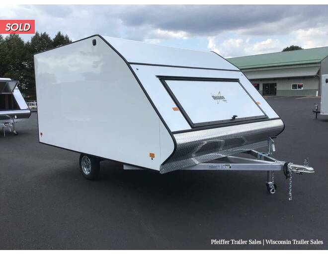 2022 101x12 Mission Crossover 2 Place Snowmobile Trailer w/ Cailber Pkg & Aluminum Wheels (White) Snowmobile Trailer at Pfeiffer Trailer Sales STOCK# 18780 Photo 8