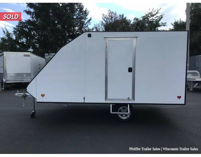 2022 101x12 Mission Crossover 2 Place Snowmobile Trailer w/ Cailber Pkg & Aluminum Wheels (White) Snowmobile Trailer at Pfeiffer Trailer Sales STOCK# 18780 Photo 3