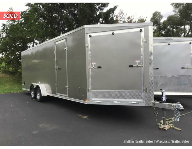 2022 7x29 Stealth Apache 4 Place Snowmobile Trailer w/ 7' Interior Height (Pewter) Snowmobile Trailer at Pfeiffer Trailer Sales STOCK# 92149 Photo 2
