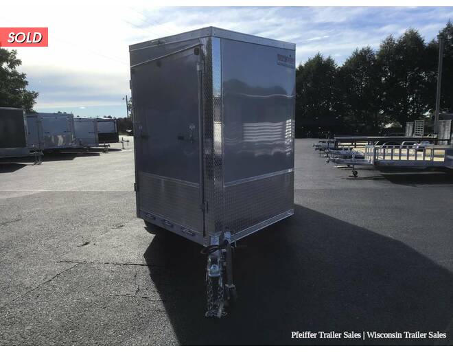 2022 7x19 Discovery Aero-Lite SE 2 Place Snowmobile Trailer; 6'6 Int. Height, White Ceiling Silver/Char Snowmobile Trailer at Pfeiffer Trailer Sales STOCK# 15053 Exterior Photo
