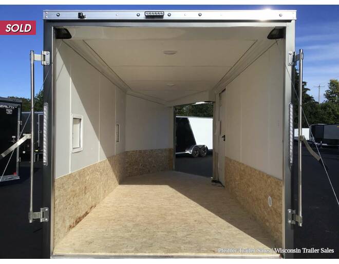 2022 7x19 Discovery Aero-Lite SE 2 Place Snowmobile Trailer; 6'6 Int. Height, White Ceiling Silver/Char Snowmobile Trailer at Pfeiffer Trailer Sales STOCK# 15053 Photo 12