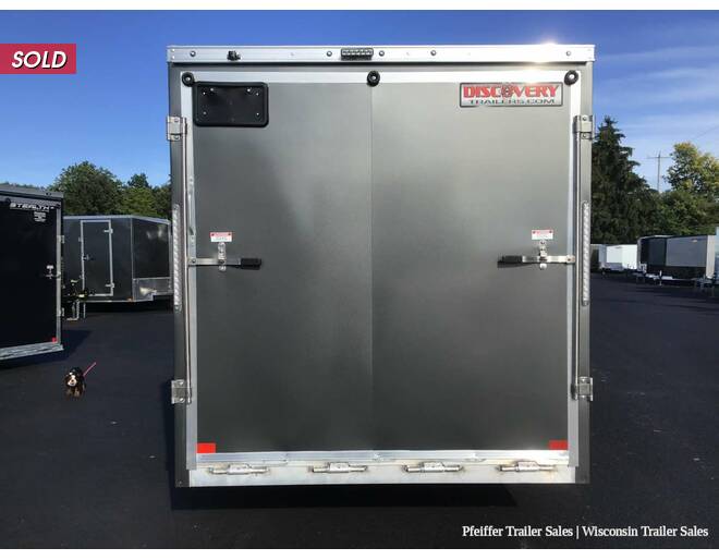 2022 7x19 Discovery Aero-Lite SE 2 Place Snowmobile Trailer; 6'6 Int. Height, White Ceiling Silver/Char Snowmobile Trailer at Pfeiffer Trailer Sales STOCK# 15053 Photo 6