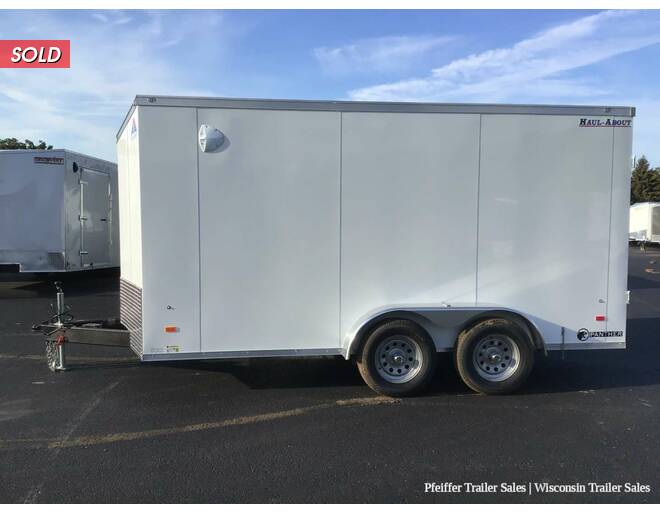2022 7x14 Haul About Panther w/ Rear Double Doors (White) Cargo Encl BP at Pfeiffer Trailer Sales STOCK# 6339 Photo 3