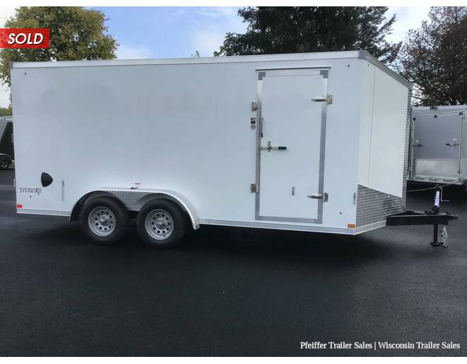2022 7x16 Stealth Titan w/ 6 Inches Extra Height & Rear Double Doors (White) Cargo Encl BP at Pfeiffer Trailer Sales STOCK# 3976 Photo 6