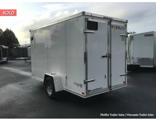2022 6x12 Stealth Titan w/ 6 Inches Extra Height & Rear Double Doors (White) Cargo Encl BP at Pfeiffer Trailer Sales STOCK# 93971 Photo 4