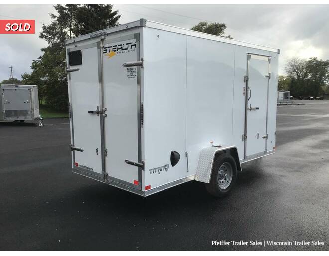 2022 6x12 Stealth Titan w/ 6 Inches Extra Height & Rear Double Doors (White) Cargo Encl BP at Pfeiffer Trailer Sales STOCK# 93971 Photo 6