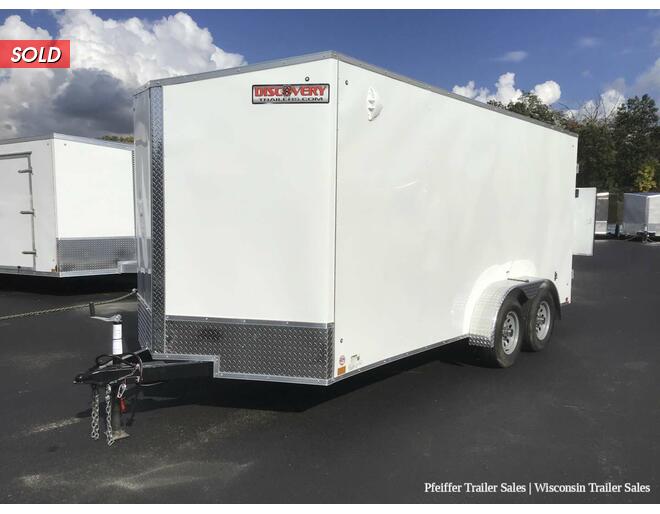 2022 7x16 Discovery Rover ET w/ 6 Inches Extra Height & Rear Double Doors (White) Cargo Encl BP at Pfeiffer Trailer Sales STOCK# 12040 Photo 2