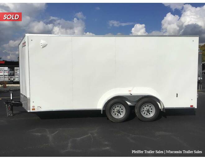 2022 7x16 Discovery Rover ET w/ 6 Inches Extra Height & Rear Double Doors (White) Cargo Encl BP at Pfeiffer Trailer Sales STOCK# 12040 Photo 3