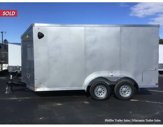 2022 7x14 Stealth Titan w/ 6 Inches Extra Height & Rear Double Doors (Silver) Cargo Encl BP at Pfeiffer Trailer Sales STOCK# 93974 Photo 3