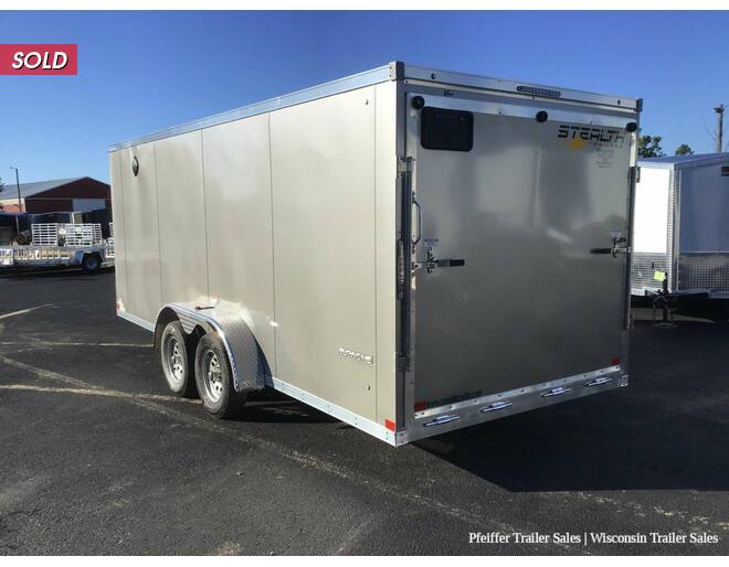 2022 7x23 Stealth Apache 3 Place Snowmobile Trailer w/ 6' Interior Height (Pewter) Snowmobile Trailer at Pfeiffer Trailer Sales STOCK# 92127 Photo 4