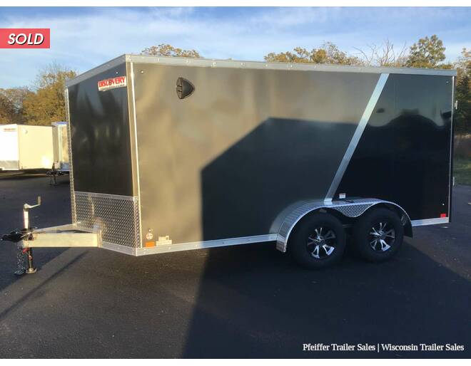 2022 7x14 Discovery Aluminum Endeavor (Charcoal/Black) Cargo Encl BP at Pfeiffer Trailer Sales STOCK# 11831 Photo 3