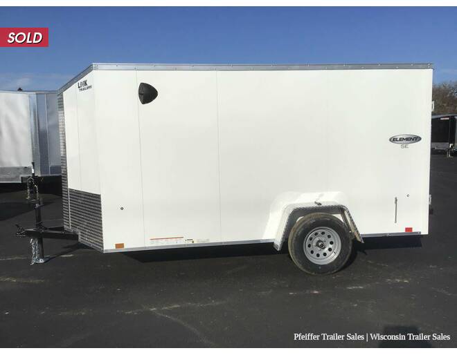 2022 6x12 Look Element SE w/ Rear Double Doors (White) Cargo Encl BP at Pfeiffer Trailer Sales STOCK# 28300 Photo 3