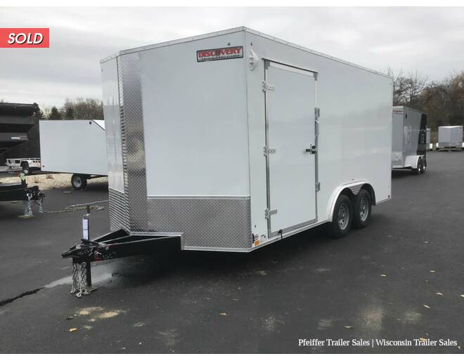 2022 8.5x16 7K Discovery Challenger SE w/ 7ft Interior Height & Side Ramp Door (White) Auto Encl BP at Pfeiffer Trailer Sales STOCK# 11659 Photo 2