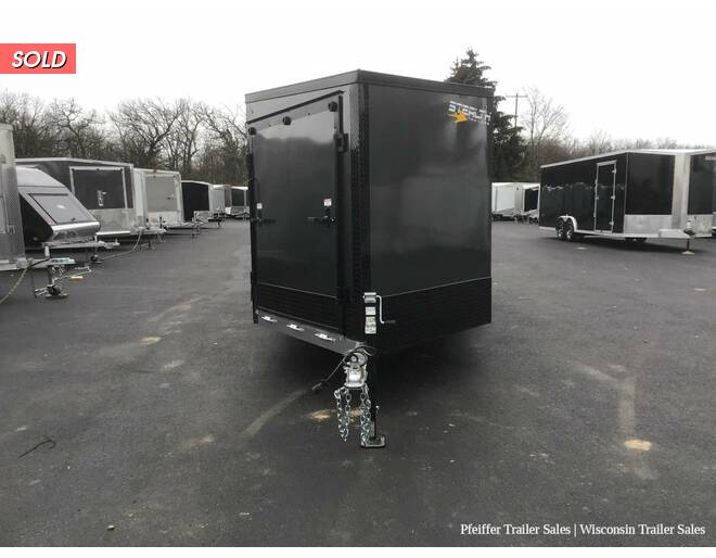 2022 7x23 Stealth Apache 3 Place Snowmobile Trailer w/ 6ft Interior Height, Black Out Pkg (Charcoal) Snowmobile Trailer at Pfeiffer Trailer Sales STOCK# 92128 Exterior Photo