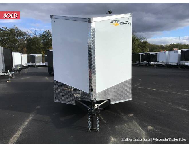 2022 7x16 Stealth Mustang w/ 7' Interior Height, Rear Double Doors + Options (White) Cargo Encl BP at Pfeiffer Trailer Sales STOCK# 94239 Exterior Photo