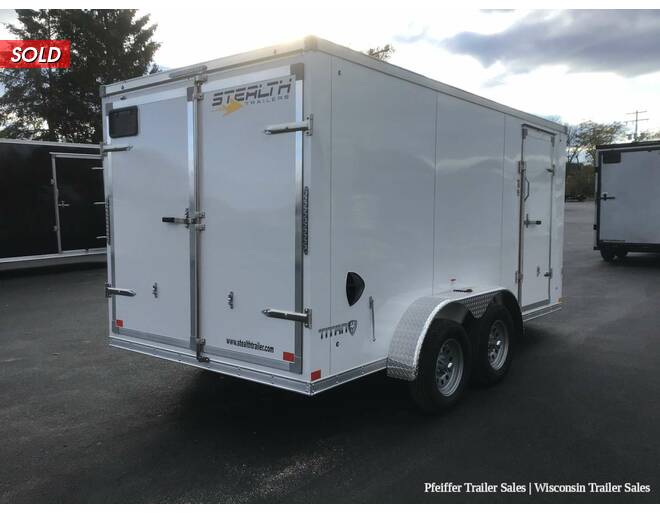 2022 7x14 Stealth Titan w/ Rear Double Doors (White) Cargo Encl BP at Pfeiffer Trailer Sales STOCK# 89493 Photo 6