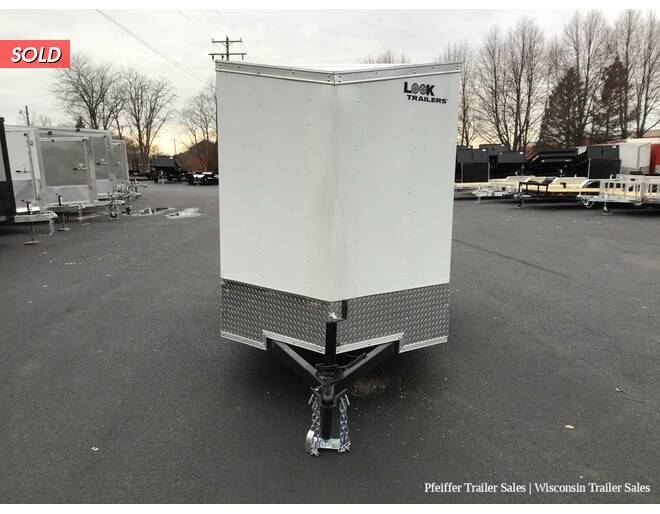 2022 5x10 Look ST DLX (White) Cargo Encl BP at Pfeiffer Trailer Sales STOCK# 68287 Exterior Photo