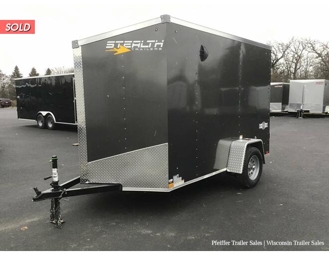 2022 6x10 Stealth Mustang w/ 6 Inches Extra Height, Removable Ramps, Rear Double Doors (Charcoal) Cargo Encl BP at Pfeiffer Trailer Sales STOCK# 94236 Photo 2