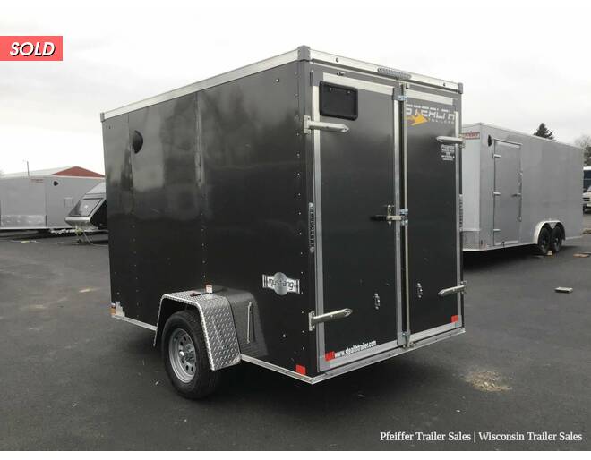 2022 6x10 Stealth Mustang w/ 6 Inches Extra Height, Removable Ramps, Rear Double Doors (Charcoal) Cargo Encl BP at Pfeiffer Trailer Sales STOCK# 94236 Photo 4