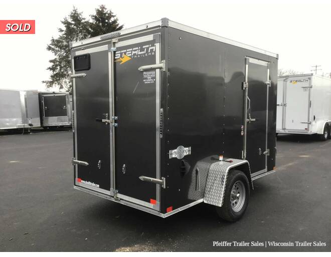 2022 6x10 Stealth Mustang w/ 6 Inches Extra Height, Removable Ramps, Rear Double Doors (Charcoal) Cargo Encl BP at Pfeiffer Trailer Sales STOCK# 94236 Photo 6