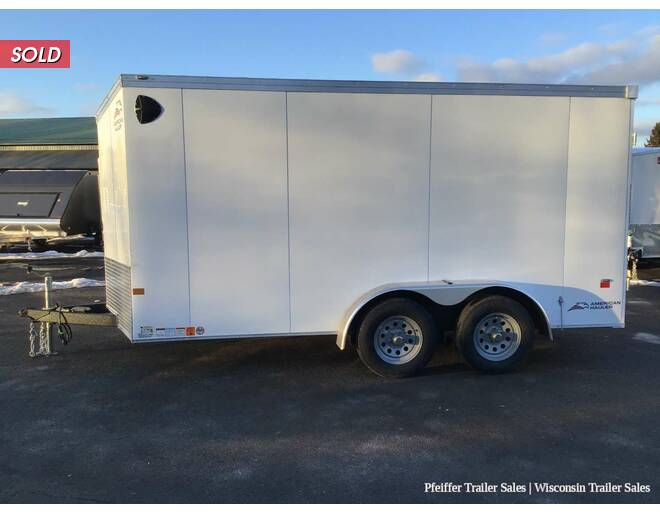 2022 7x14 American Hauler Night Hawk w/ Rear Double Doors (White) Cargo Encl BP at Pfeiffer Trailer Sales STOCK# 943 Photo 3