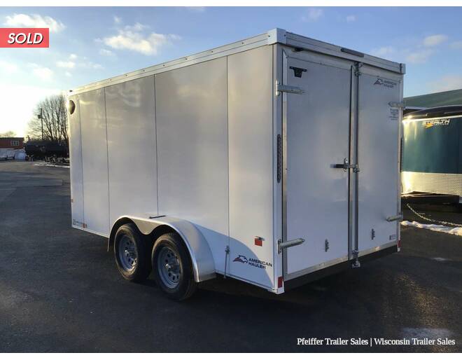 2022 7x14 American Hauler Night Hawk w/ Rear Double Doors (White) Cargo Encl BP at Pfeiffer Trailer Sales STOCK# 943 Photo 4