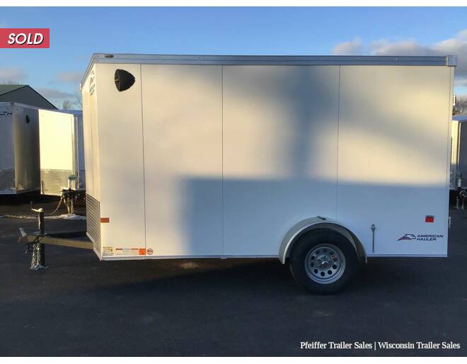 2022 6x12 American Hauler Night Hawk w/ Rear Double Doors (White) Cargo Encl BP at Pfeiffer Trailer Sales STOCK# 927 Photo 3