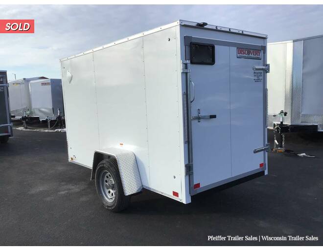 2020 5x10 Discovery Rover ET w/ Rear Single Swing Door (White) Cargo Encl BP at Pfeiffer Trailer Sales STOCK# 11670 Photo 4