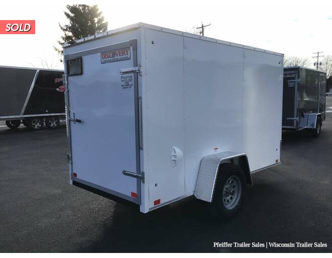 2020 5x10 Discovery Rover ET w/ Rear Single Swing Door (White) Cargo Encl BP at Pfeiffer Trailer Sales STOCK# 11670 Photo 6