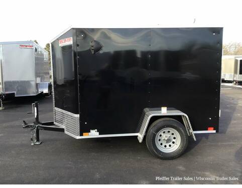 2022 5x8 Discovery Rover ET w/ Rear Single Swing Door (Black) Cargo Encl BP at Pfeiffer Trailer Sales STOCK# 14796 Photo 3