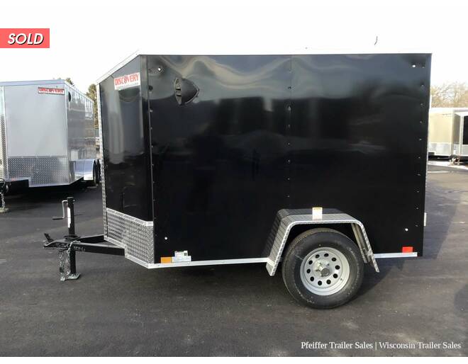2022 5x8 Discovery Rover ET w/ Rear Single Swing Door (Black) Cargo Encl BP at Pfeiffer Trailer Sales STOCK# 14796 Photo 3