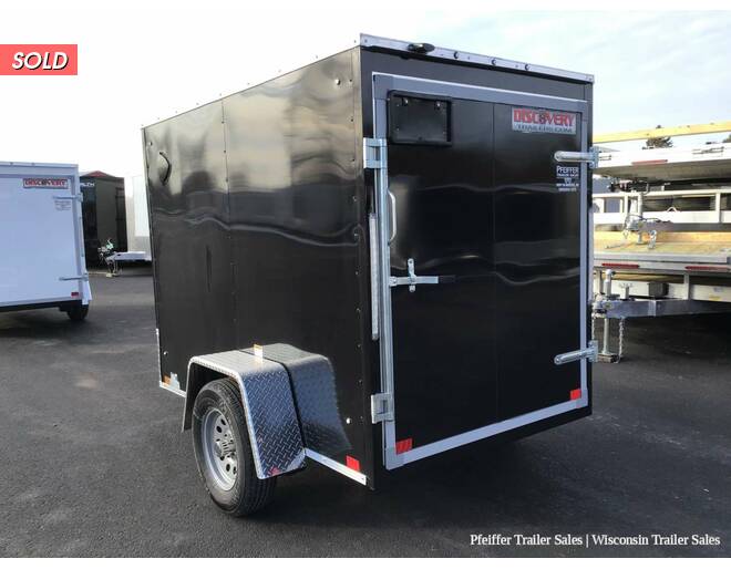 2022 5x8 Discovery Rover ET w/ Rear Single Swing Door (Black) Cargo Encl BP at Pfeiffer Trailer Sales STOCK# 14796 Photo 4