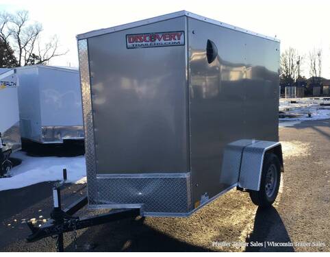 2022 5x8 Discovery Rover ET w/ Rear Single Swing Door (Pewter) Cargo Encl BP at Pfeiffer Trailer Sales STOCK# 15726 Photo 2