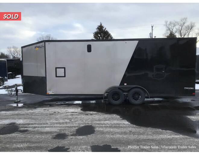 2023 $1,000 OFF! 7x25 Stealth Predator 3 Place Snowmobile Trailer w/ 7' Int. Height, Black Out Pkg Snowmobile Trailer at Pfeiffer Trailer Sales STOCK# 95471 Photo 3