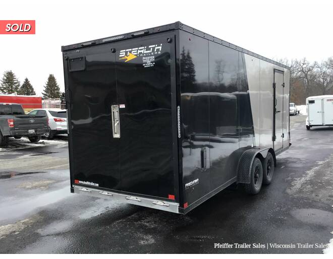 2023 $1,000 OFF! 7x25 Stealth Predator 3 Place Snowmobile Trailer w/ 7' Int. Height, Black Out Pkg Snowmobile Trailer at Pfeiffer Trailer Sales STOCK# 95471 Photo 6