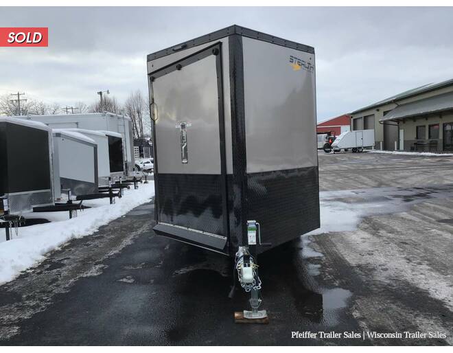 2023 $1,000 OFF! 7x25 Stealth Predator 3 Place Snowmobile Trailer w/ 7' Int. Height, Black Out Pkg Snowmobile Trailer at Pfeiffer Trailer Sales STOCK# 95471 Exterior Photo