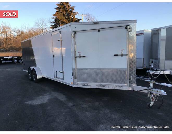 2022 7x29 Discovery Aero-Lite SE 4 Place Snowmobile Trailer, White Ceiling, 6' Int. Height (White/Char) Snowmobile Trailer at Pfeiffer Trailer Sales STOCK# 15085 Photo 7