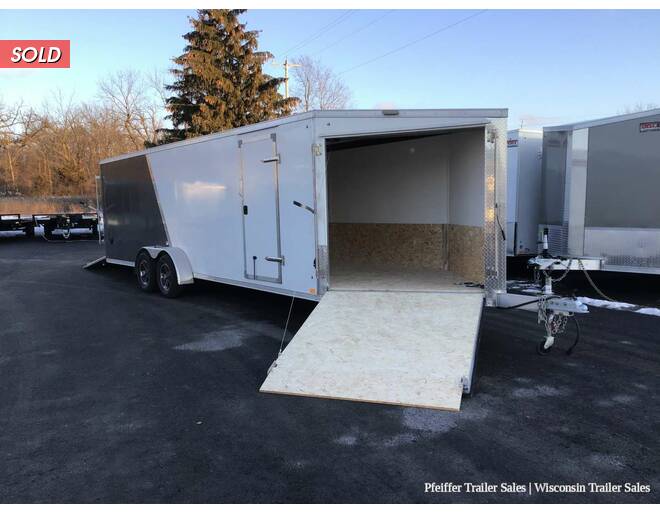 2022 7x29 Discovery Aero-Lite SE 4 Place Snowmobile Trailer, White Ceiling, 6' Int. Height (White/Char) Snowmobile Trailer at Pfeiffer Trailer Sales STOCK# 15085 Photo 8