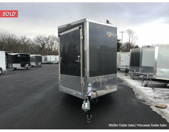 2022 7x23 Stealth Apache 3 Place Snowmobile Trailer w/ 7' Interior Height & Options (Charcoal) Snowmobile Trailer at Pfeiffer Trailer Sales STOCK# 94085 Exterior Photo