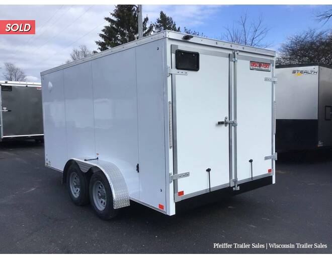 2023 7x14 Discovery Rover SE w/ Rear Double Doors (White) Cargo Encl BP at Pfeiffer Trailer Sales STOCK# 11895 Photo 4